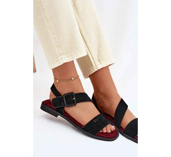 Dámské sandály Z semiše Big Star model 22064112 Černé - Big Star Shoes