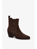 Dámské zateplené kotníkové boty Arelia – hnědé Dámské zateplené kotníkové boty Arelia – hnědé