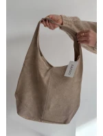 Semišová kožená kabelka – béžová Rilith Semišová kožená kabelka – béžová Rilith