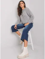 Tmavě modré rozšířené džíny 19400 - SUBLEVEL