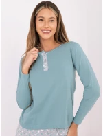 Piżama DU PI FP model 21800539 mietowy - FPrice Piżama DU PI FP model 21800539 mietowy - FPrice