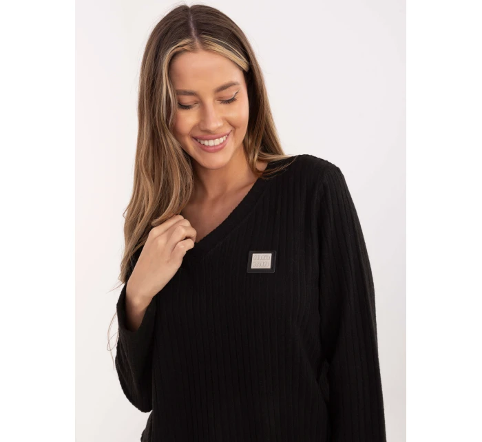 Jumper RV SW A1025.80 černý Jumper RV SW A1025.80 černý