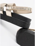 Pěkné  sandály dámské zlaté platforma