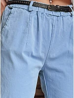 Dámské kalhoty chinos s páskem RELCIX modré FashionStreet UY2586 Dámské kalhoty chinos s páskem RELCIX modré FashionStreet UY2586