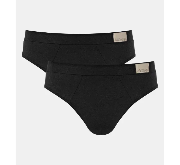 Pánské slipy GO Natural Brief C2P - BLACK - černá 0004 - SLOGGI