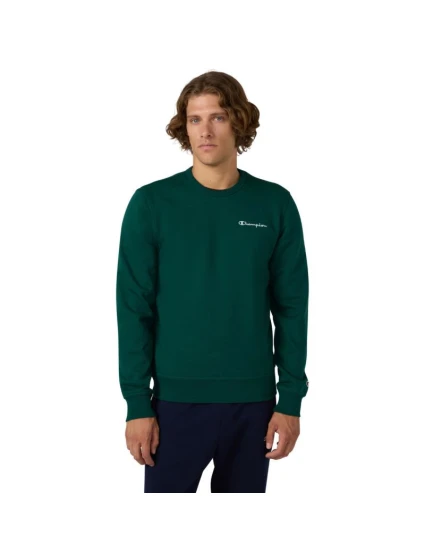 Pánská mikina Champion Crewneck Sweatshirt green 221792 GS584 pánské