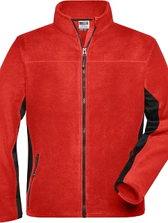 JN Pánská pracovní mikrofleecová bunda Strong 02.0 red/black model 22491866 - Daiber