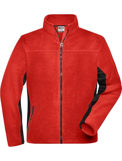 Daiber JN 842 Pánská pracovní mikrofleecová bunda - Strong 02.0842 red/black Daiber JN 842 Pánská pracovní mikrofleecová bunda - Strong 02.0842 red/black