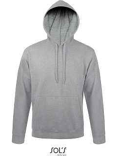 SOL'S Snake Unisex mikina s kapucí 25.7101 grey melange