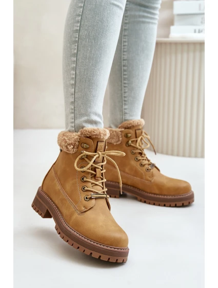 Zateplené dámské boty Big Star model 21671593 Camel - Big Star Shoes
