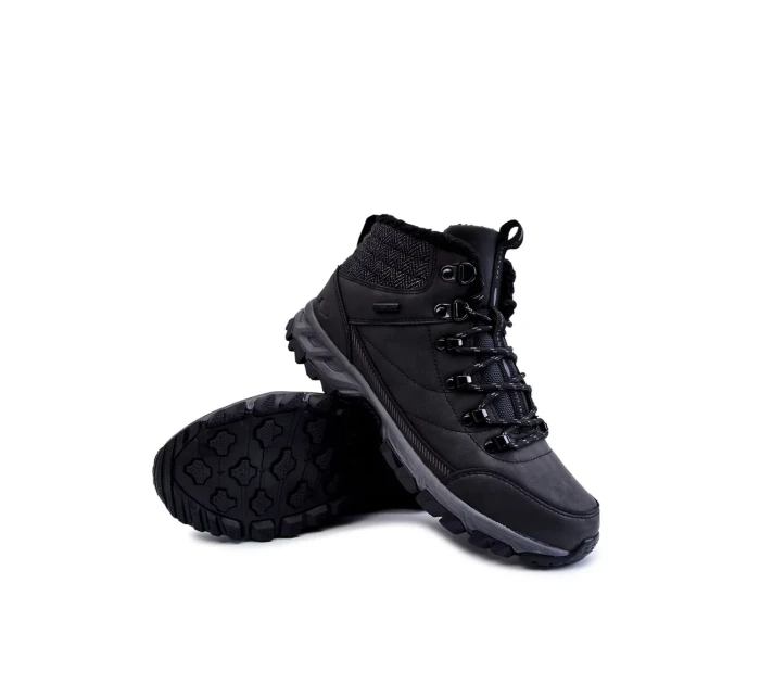 Pánské zateplené boty Trekingové boty Cross Jeans KK1R4022C Černe Pánské zateplené boty Trekingové boty Cross Jeans KK1R4022C Černe