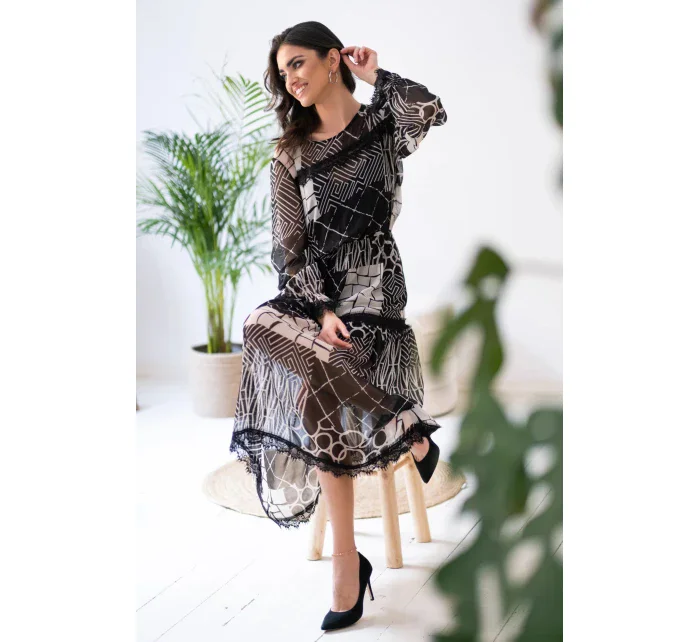 Dámské šaty 9263 Black - Mefese