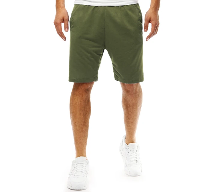 Pánské krátké teplákové šortky zelené FashionStreet SX2390