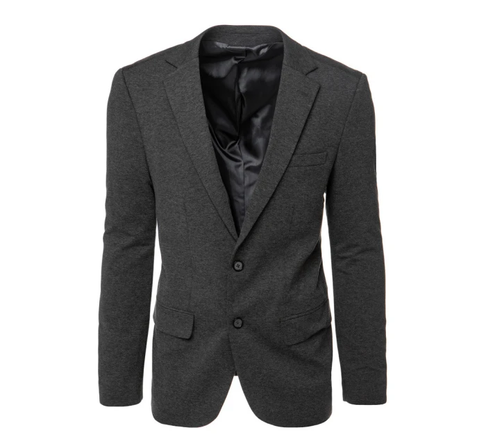 Pánská jednořadá šedá bunda FashionStreet MX0624