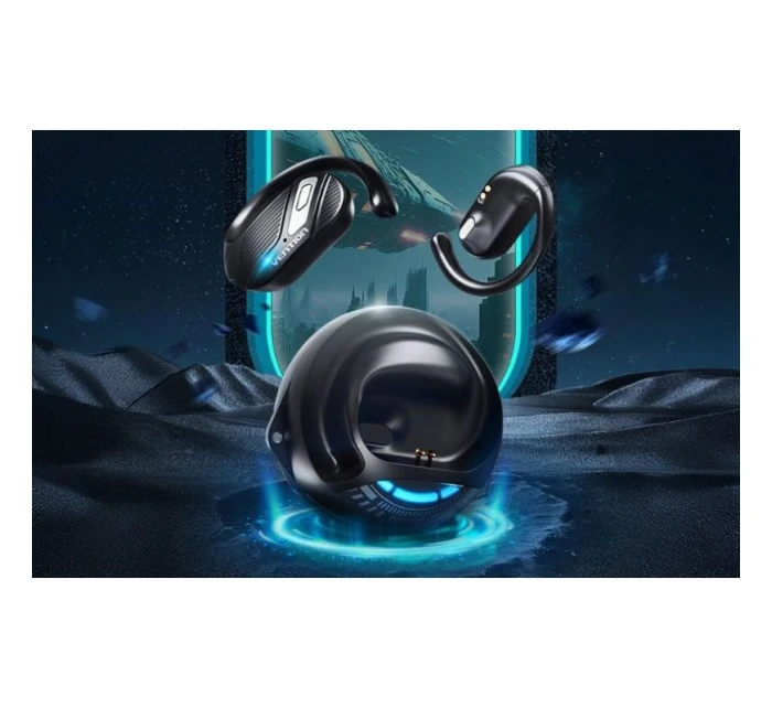 Bezdrátová sluchátka  s otevřenou BT černá model 21863478