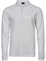 Tee Jays TJ 1406 Pánské elastické piqué polo s dl. rukávem 18.1406 white Tee Jays TJ 1406 Pánské elastické piqué polo s dl. rukávem 18.1406 white