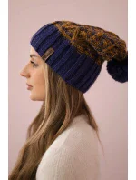 Milano fleecová čepice K203 hořčicová model 18749917 fialová - K-Fashion Milano fleecová čepice K203 hořčicová model 18749917 fialová - K-Fashion