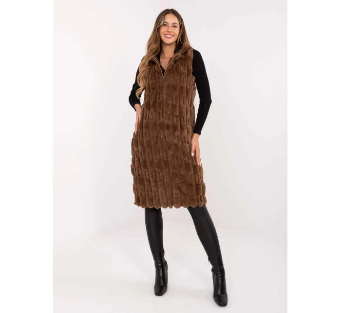 Kamizelka AT KZ ciemny bezowy model 21441256 - FPrice Kamizelka AT KZ ciemny bezowy model 21441256 - FPrice