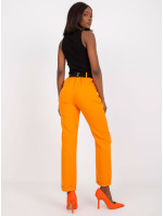 Zářivě oranžové oblekové kalhoty s ozdobným sevillským páskem