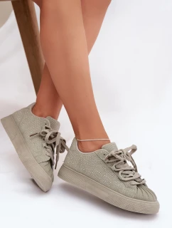 Dámské zdobené tenisky Calissea – zelené