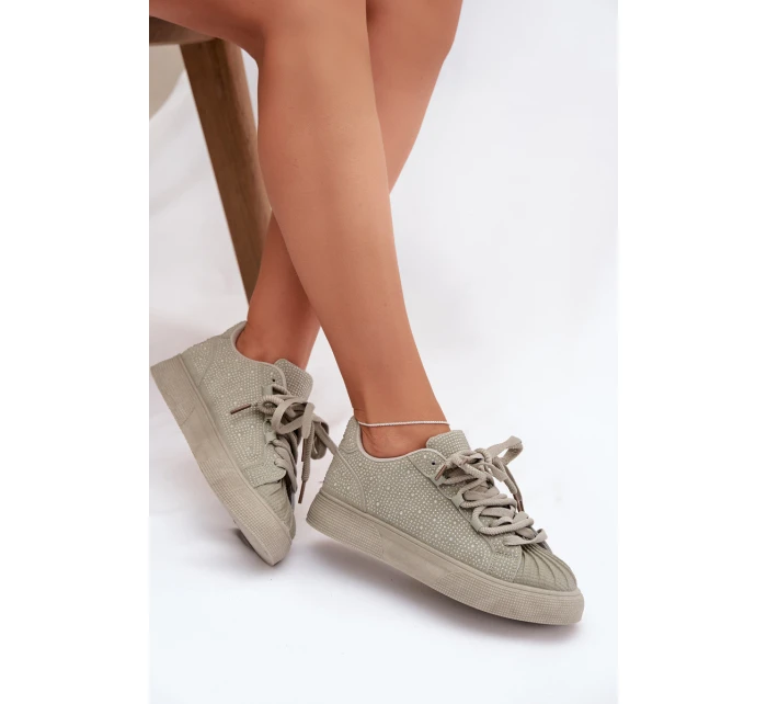 Dámské zdobené tenisky Calissea – zelené