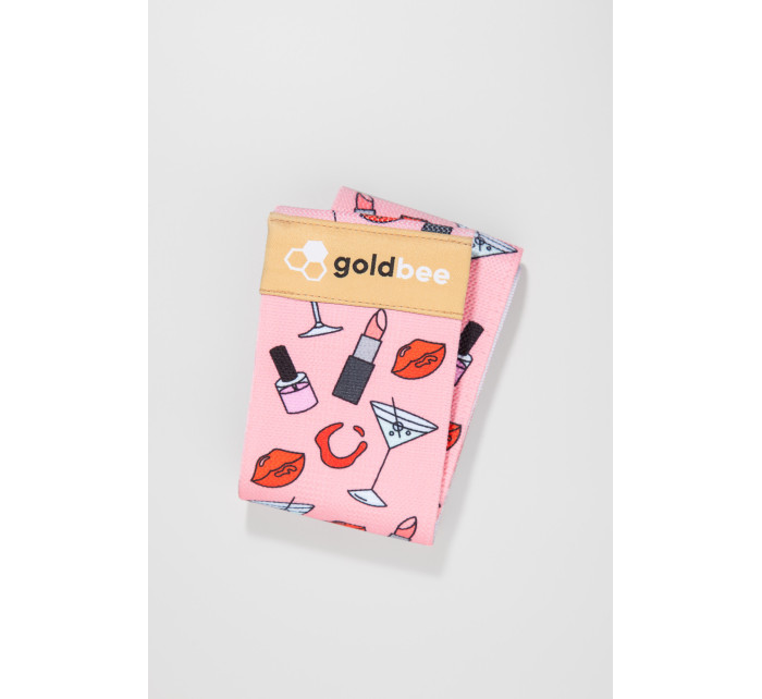 Posilovací guma BeBooty Ladies růžová-vzor - GoldBee