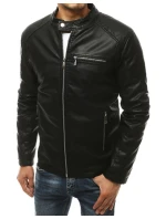 Pánská kožená bunda černá FashionStreet TX3463