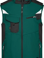 Daiber JN 845 Pracovní vesta - Strong 02.0845 dark green/black