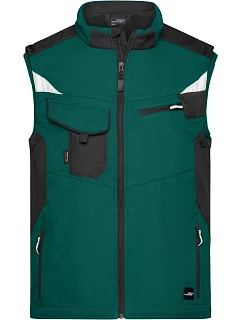 Daiber JN 845 Pracovní vesta - Strong 02.0845 dark green/black