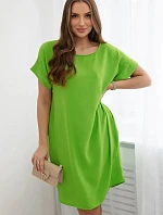 Šaty s kapsami světle zelená