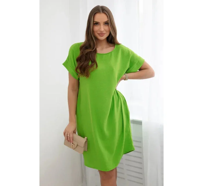 Šaty s kapsami světle zelená