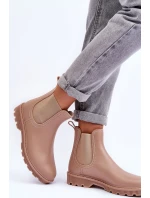Dámské gumáky Bežové model 21628806 - Boto Dámské gumáky Bežové model 21628806 - Boto