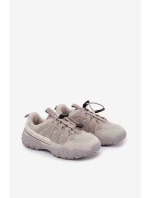 Dětské tenisky se stahováním světle béžové Nanelita