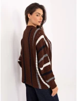 Sweter IT SW model 21393123 brązowy - FPrice Sweter IT SW model 21393123 brązowy - FPrice