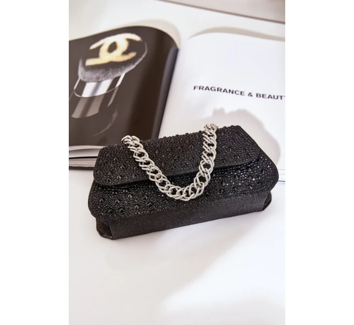 Zdobená Věčerní Kabelka Černá Kariti