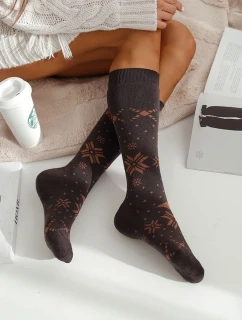 DÁMSKÉ FROTÉ PONOŽKY S HVĚZDAMI