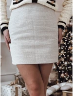 FashionStreet CY0470 dámská béžová mini sukně OVADA