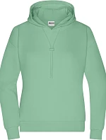 Daiber 8033 Dámská mikina s kapucí "Lounge" 02.8033 jade green