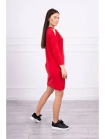 Šaty s potiskem Honey girl červené Šaty s potiskem Honey girl červené