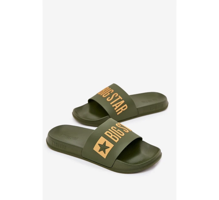 Pánské pantofle Big Star model 21706473 zelené - Big Star Shoes Pánské pantofle Big Star model 21706473 zelené - Big Star Shoes