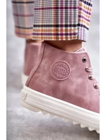 Dámské Tenisky Big Star Vysoké Zateplené Růžové EE274113 Dámské Tenisky Big Star Vysoké Zateplené Růžové EE274113