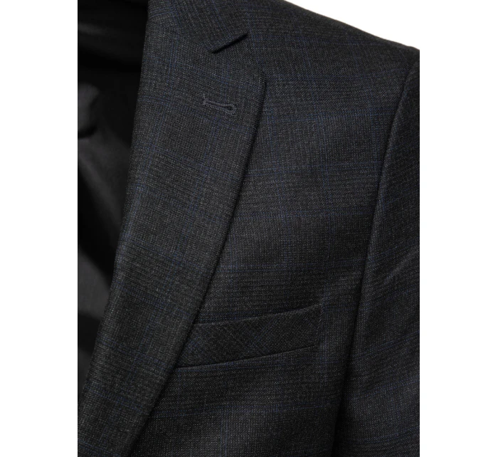 Pánské jednořadové sako černé Dstreet MX0626 Pánské jednořadové sako černé Dstreet MX0626