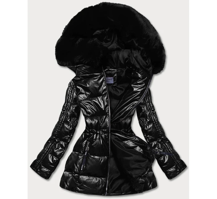 METALICZNA KURTKA DAMSKA CZARNA model 21244038 - S'WEST