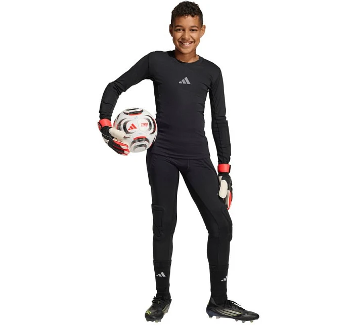 Dětské brankářské tričko Adidas s dlouhým rukávem, černé KA1678