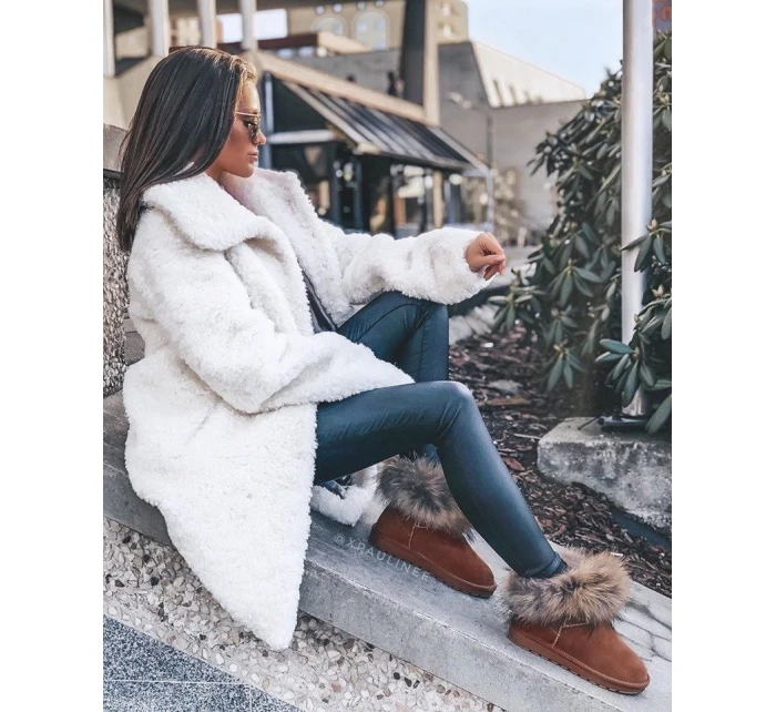 Dámské Kožené Sněhule S Kožešinou Camel model 21540431 - Boto Dámské Kožené Sněhule S Kožešinou Camel model 21540431 - Boto