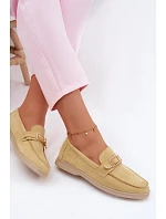 Dámské mokasíny Žluté s přezkou Belinae Dámské mokasíny Žluté s přezkou Belinae