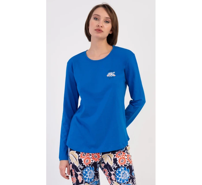 Dámské pyžamo dlouhé Květy Dámské pyžamo dlouhé Květy