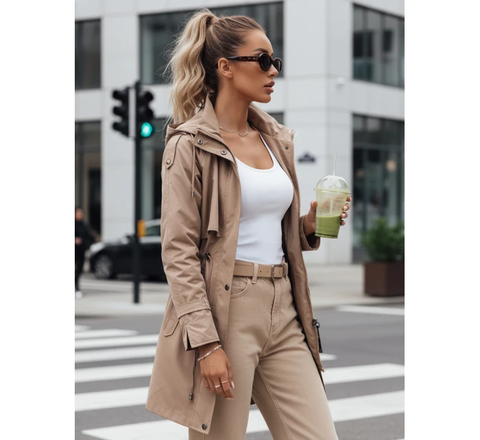 Dámská přechodná bunda parka béžová Dstreet model 21974372 - FashionStreet