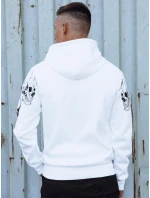 Pánská mikina s kapucí bílá Dstreet model 21980048 - FashionStreet Pánská mikina s kapucí bílá Dstreet model 21980048 - FashionStreet