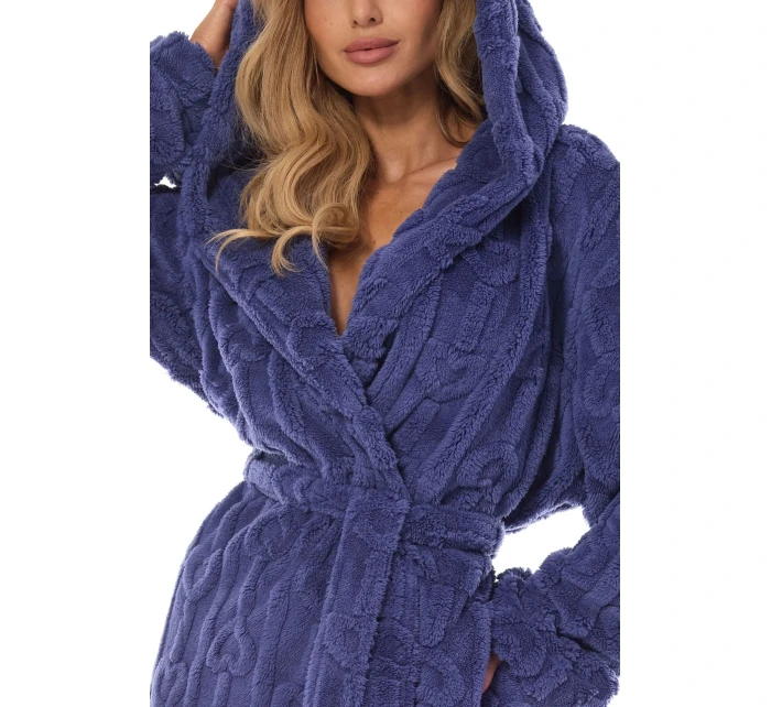 Dámský župan 2403 Carina navy - L&L